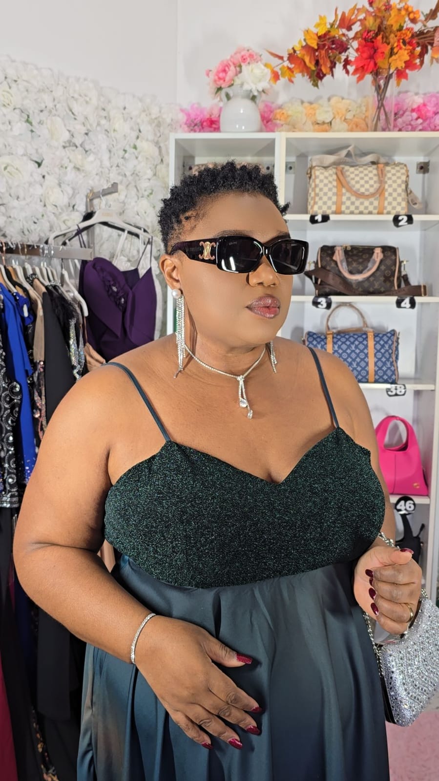 Sage Green Evening Dress