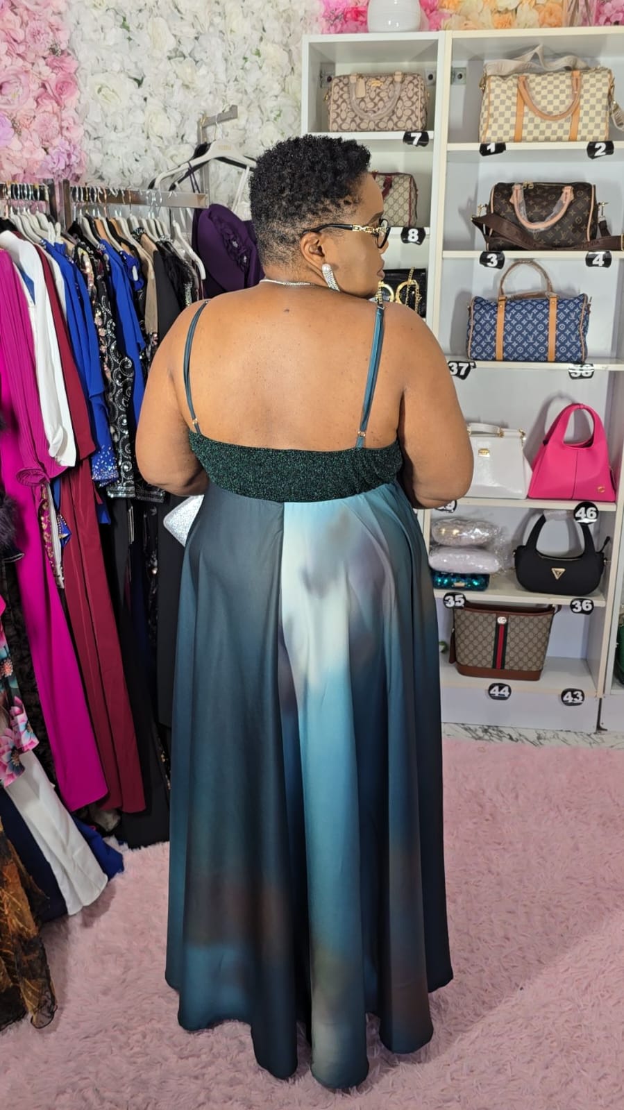 Sage Green Evening Dress