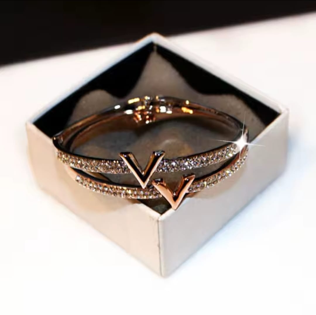 Fancy V-Shaped Stainless Steel Bracelet