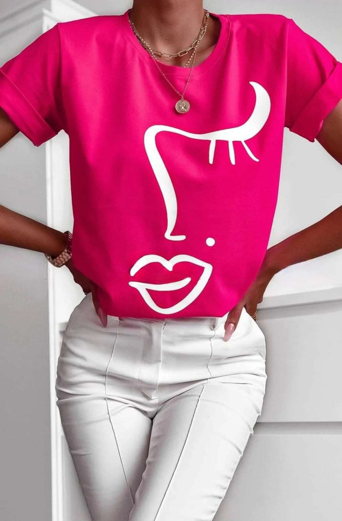 Comfy and trendy summer casual wear T-shirt