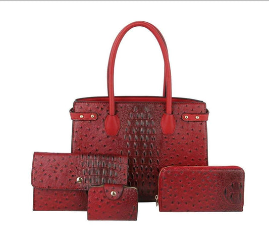 Luxury Red Alligator skin Tote handbag