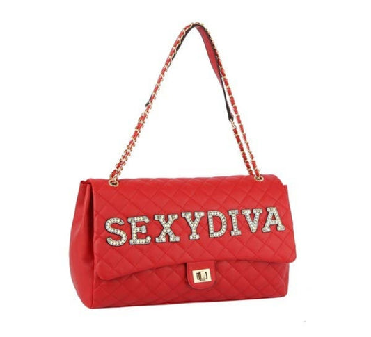 Sexydiva Oversize Quilted Satchel Handbag