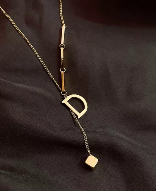Letter D Stainless Steel Necklace