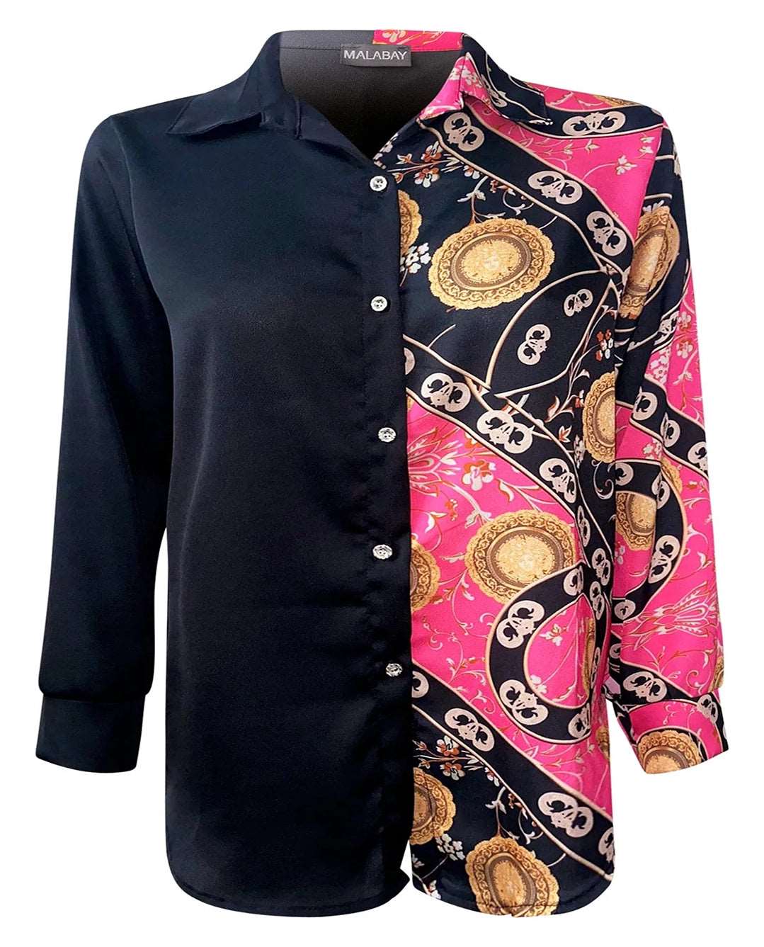 Stylish party wear 'Versace inspired' blouse shirt top.