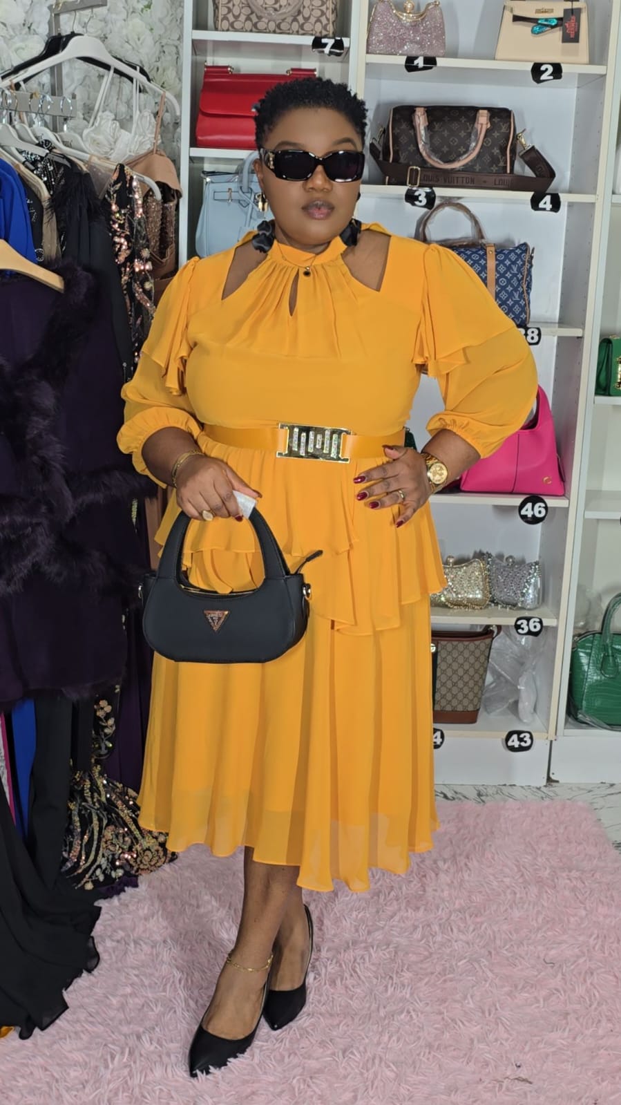 Yellow Cocktail Dress