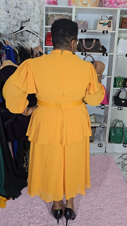Yellow Cocktail Dress