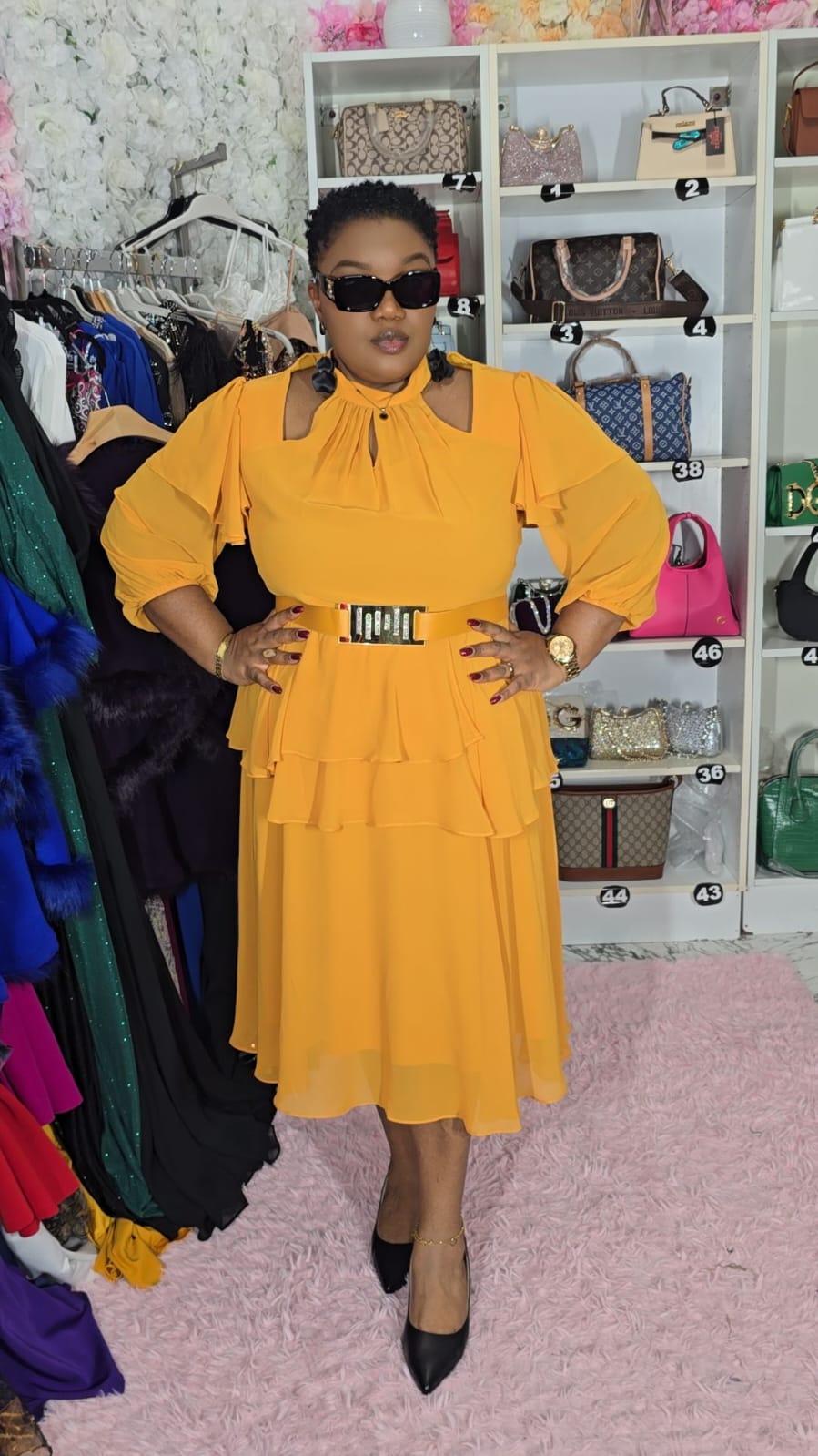 Yellow Cocktail Dress